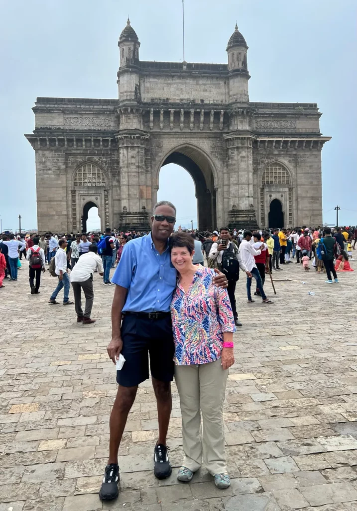 Chris and I on Gateway of India.