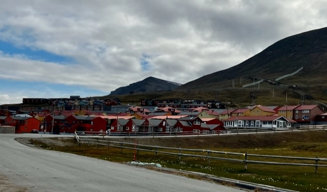 Arctic Expedition Longyearbyen and A view of the town of Longyearbyen