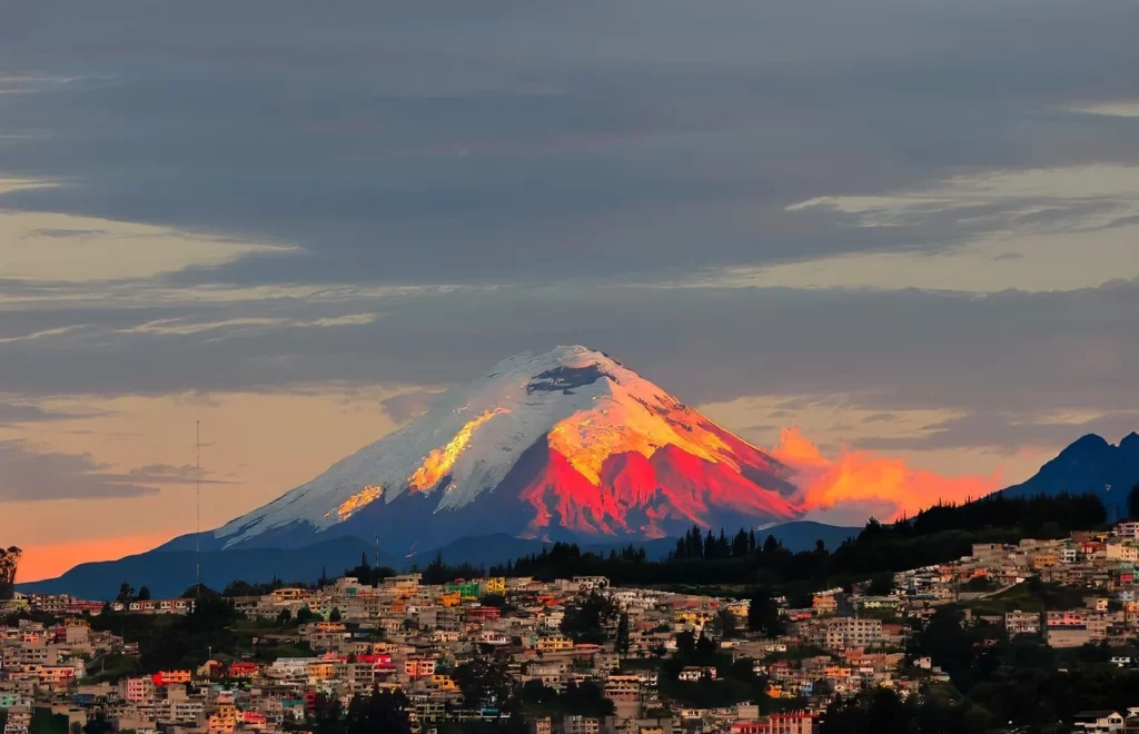 Cotopaxi volcano, one of the top destinations featured in this Ecuador travel guide.